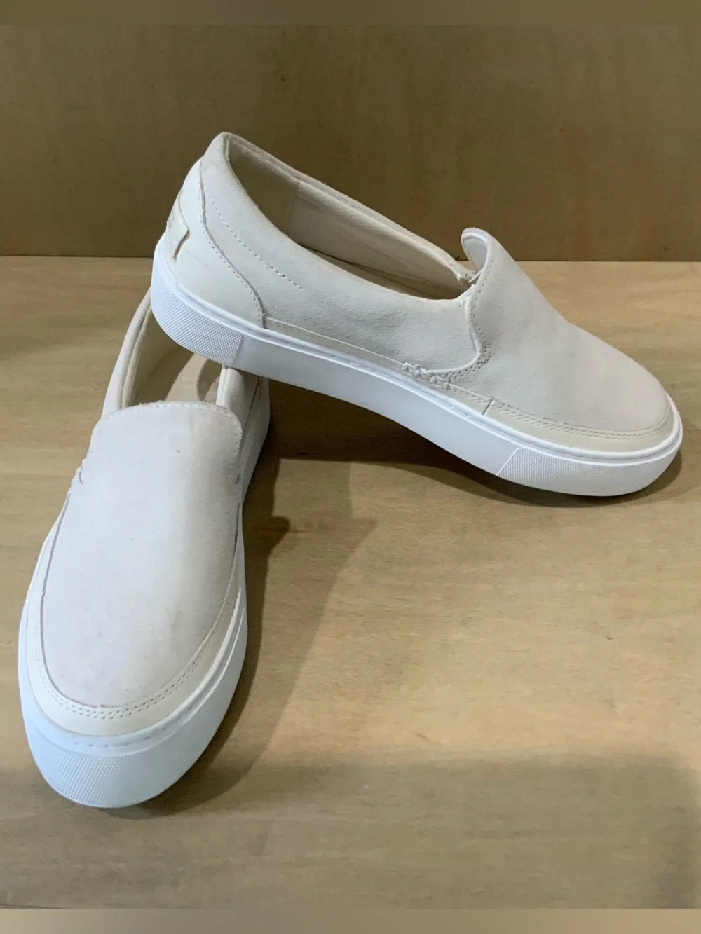 NWOT UGG Women’s Slip-On Sneakers in Cream and White - Size 8